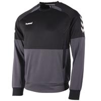 hummel Authentic Trainingstrui Kids Grijs Zwart - thumbnail