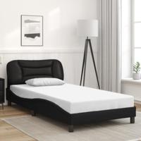 Bedframe met LED zonder matras "Hvar" zwart 100x200 cm - thumbnail