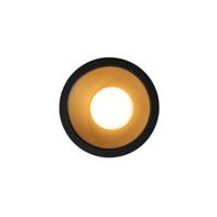 QAZQA Moderne inbouwspot zwart met goud GU10 35mm IP44 - Dept - thumbnail