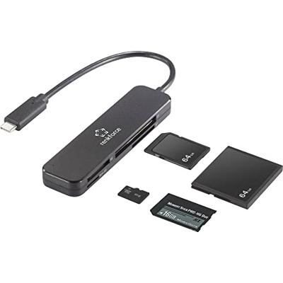 Renkforce RF-PCR-230 Externe geheugenkaartlezer USB-C 3.2 Gen 1 Zwart