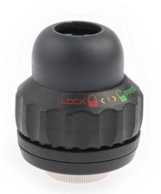 Post moderne balhoofd lock-out stuurslot quill 25.4/26.4/30.2mm zwart