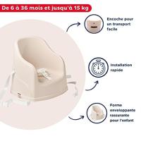 THERMOBABY Stoelverhoger Block Glanzend Bruin - thumbnail