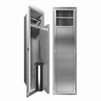 Inbouw Toiletrolhouder LoooX Closed CL7 Met Closetborstel RVS Looox - thumbnail