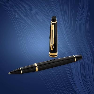 Rollerpen waterman expert gt f lak zwart Rollerpen waterman expert gt f lak zwart