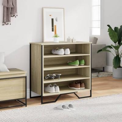 VidaXL Schoenenkast 80x38x78 cm bewerkt hout sonoma eikenkleurig