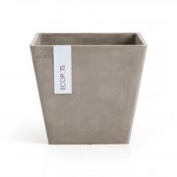 Ecopots Rotterdam kunststof bloempot Taupe - Ø 18,3 cm - thumbnail