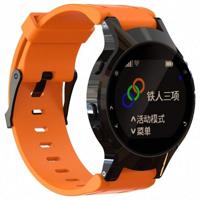 Silicone polsbandje van Sport voor de Garmin Forerunner 225 (oranje) - thumbnail