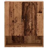 Wandkast 60x31x70 cm bewerkt hout oud houtkleurig - thumbnail