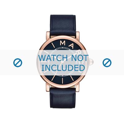 Horlogeband Marc by Marc Jacobs MJ1534 Leder Blauw 18mm Horlogeband Marc by Marc Jacobs MJ1534 Leder Blauw 18mm