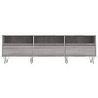 Tv-meubel 150x30x44,5 cm bewerkt hout grijs sonoma eikenkleurig - thumbnail