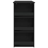 Bartafel met opbergrek 102x50x103,5 cm spaanplaat zwart - thumbnail