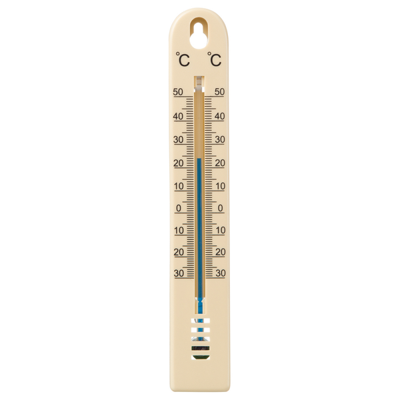 Nature thermometer plastic bruin