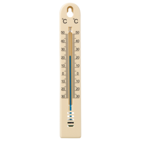Nature thermometer plastic bruin - thumbnail