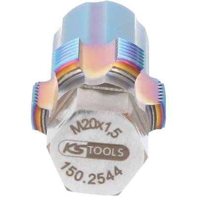 KS Tools 150.2544 150.2544 Schroefdraad natapper Metrisch M20 x 1.5 Speciaal gereedschapsstaal 1 stuk(s)
