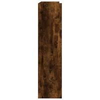 Schoenenrek 80x25x100 cm bewerkt hout gerookt eikenkleurig - thumbnail