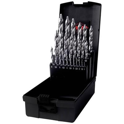 RUKO 259215RO ULTIMATECUT HSS-G Spiraalboorset 25-delig 1 mm, 1.5 mm, 2 mm, 2.5 mm, 3 mm, 3.5 mm, 4 mm, 4.5 mm, 5 mm, 5.5 mm, 6 mm, 6.5 mm, 7 mm, 7.5 mm, 8 mm,