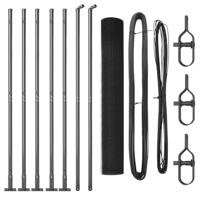 VidaXL Afrasteringspaal grijs 10 x 0,8 m (25 x 25 mm gaas) - thumbnail