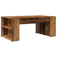 Salontafel 102x55x42 cm bewerkt hout oud houtkleurig - thumbnail