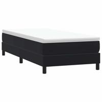 Boxspring zonder matras fluweel zwart 80x210 cm - thumbnail