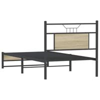 Bedframe zonder matras hout sonoma eikenkleurig 75x190 cm - thumbnail