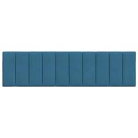 Hoofdbordkussen 180 cm fluweel blauw - thumbnail