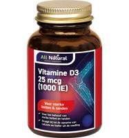 All Natural Vitamine D3 25mcg 90 Capsules - thumbnail