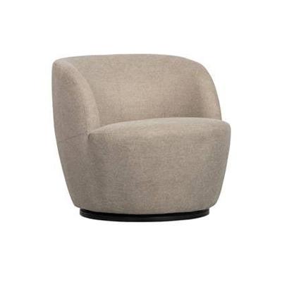 WOOOD Draaifauteuil 'Serra' Woven, kleur Zand WOOOD Draaifauteuil 'Serra' Woven, kleur Zand