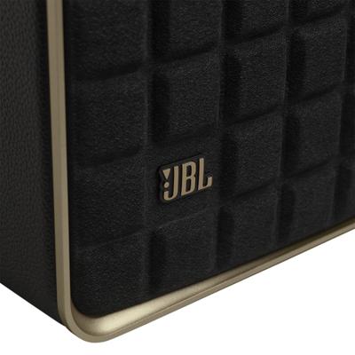 JBL Authentics 200, slimme home speaker met Wi-Fi, Bluetooth en voice assistant, retro style, in zwart, EU stekker (type C)