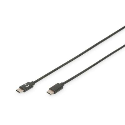 Digitus AK-300138-010-S USB-kabel USB 2.0 USB-C stekker, USB-C stekker 1.00 m Zwart Digitus AK-300138-010-S USB-kabel USB 2.0 USB-C stekker, USB-C stekker 1.00 m Zwart