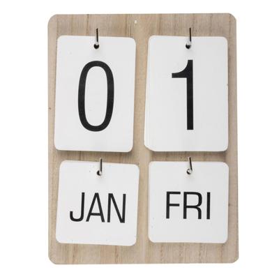 Muurkalender met kaarten 22x17x2,5 cm