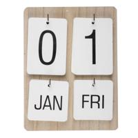 Muurkalender met kaarten 22x17x2,5 cm - thumbnail