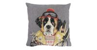 Gobelin Kussen Ski Vrienden St. Bernard (45 x 45 cm) - thumbnail