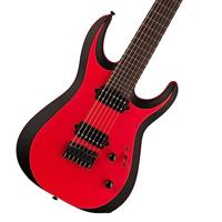 Jackson Pro Plus Series DK Modern MDK7 HT EB Satin Red with Black Bevels 7-snarige elektrische gitaar met gigbag - thumbnail