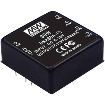 Meanwell - DC/DC-converter dka30b-15 +/- 15 V/DC 1000 mA