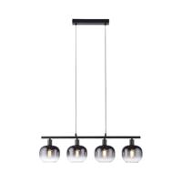 Just Light Zwarte hanglampZea 4-lichts - 15421-18 - thumbnail