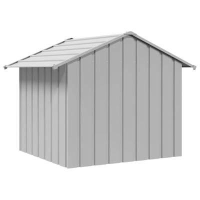 VidaXL Hondenhok met dak 131x101x102 cm gegalvaniseerd staal