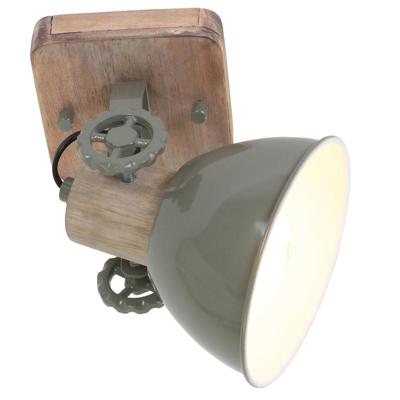 Steinhauer Retro wandlampGearwood retro groen met houtbruin - 7968G
