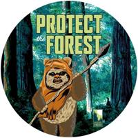 Komar Into Adventure; Komar Dots Behangcirkel Star Wars - Protect the Forest - DD1-015 - thumbnail