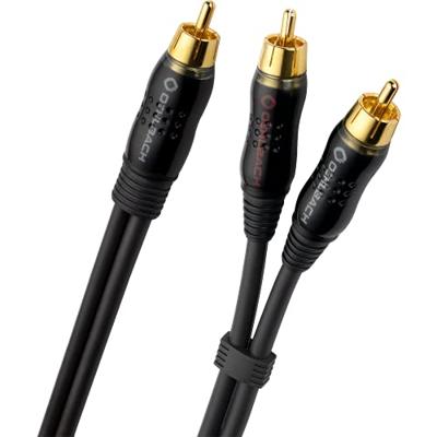Oehlbach BOOOM 200 [2x Cinch-stekker - 1x Cinch-stekker] 2.00 m Antraciet Vergulde steekcontacten