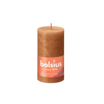 Rustiek kaars stompkaars 130/68 Spice Brown Bolsius - Bolsius