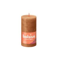 Rustiek kaars stompkaars 130/68 Spice Brown Bolsius - Bolsius - thumbnail