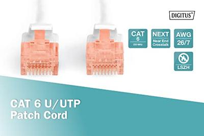 Digitus DK-1617-020/WH RJ45 Netwerkkabel, patchkabel CAT 6 U/UTP 2.00 m Wit Halogeenvrij 1 stuk(s) - thumbnail