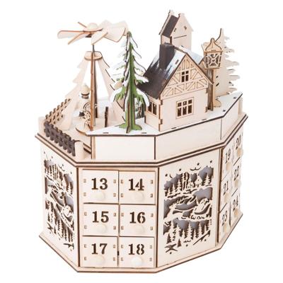 Small Foot - houten adventskalender kerst landschap