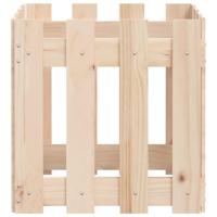 Plantenbak met hekontwerp 40x40x40 cm massief grenenhout - thumbnail