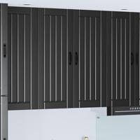 Keukenkast Zwart 80 x 31 x 100 cm Bewerkt hout - thumbnail