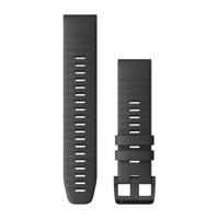 Garmin Siliconen Bandje Grijs/Zwart 22mm - thumbnail