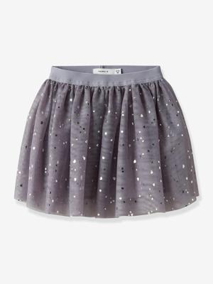 Rok van tule met hartjes voor meisjes NAME IT (gerecycled polyester) lavendel