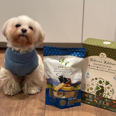 Pawfect freeze dried foods goat recipe