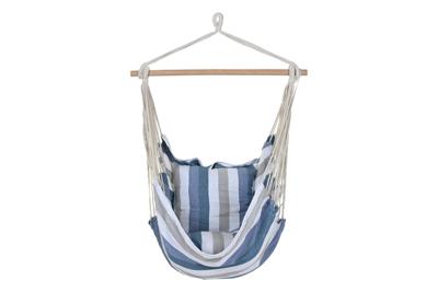 Hangmat DKD Home Decor Strepen Blauw Wit (100 x 60 x 135 cm)
