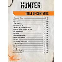 Hunter: The Reckoning 5th Edition RPG Journal Expanded Character Sheet Journal *Englische Version* - thumbnail